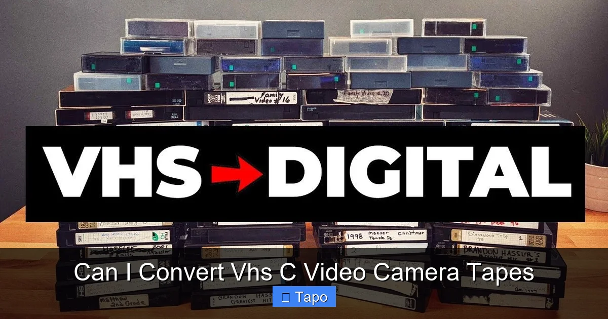 Can I Convert Vhs C Video Camera Tapes
