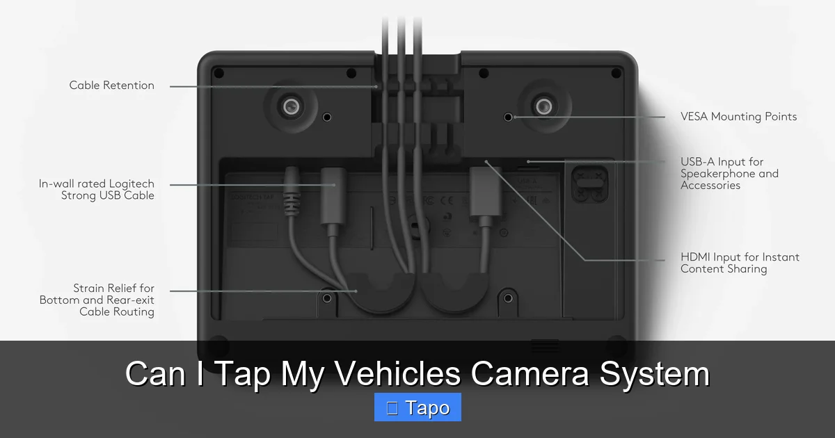 Can I Tap My Vehicles Camera System