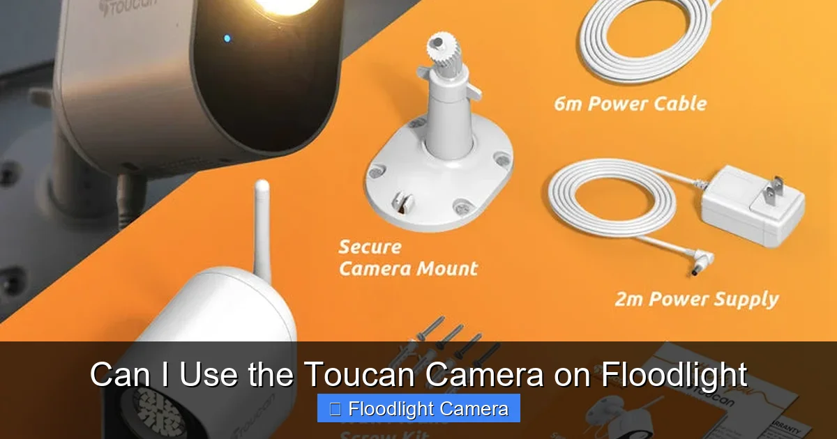 Can I Use the Toucan Camera on Floodlight