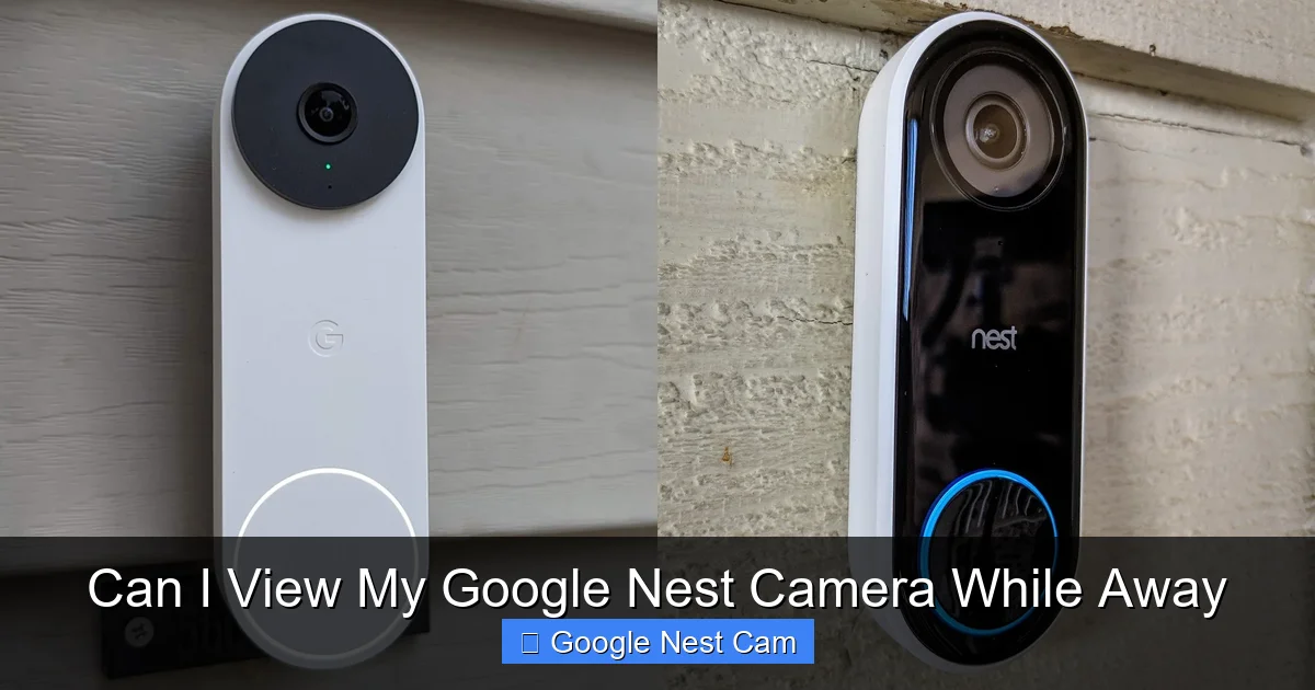 Can I View My Google Nest Camera While Away