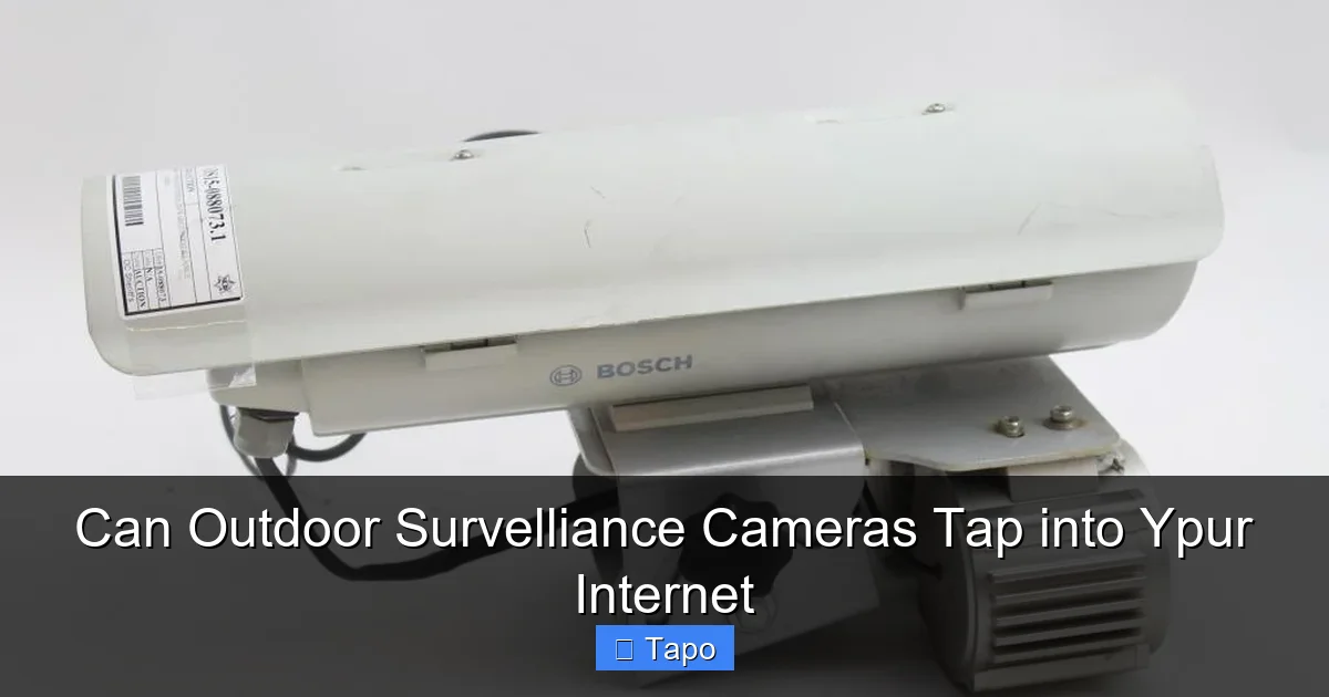 Can Outdoor Survelliance Cameras Tap into Ypur Internet