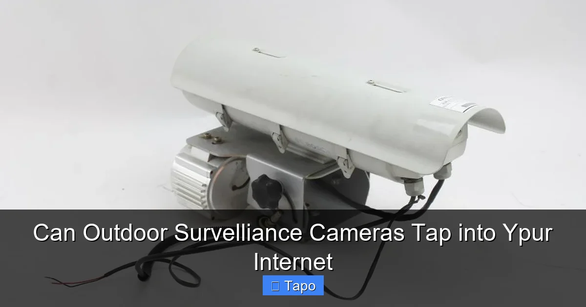 Can Outdoor Survelliance Cameras Tap into Ypur Internet