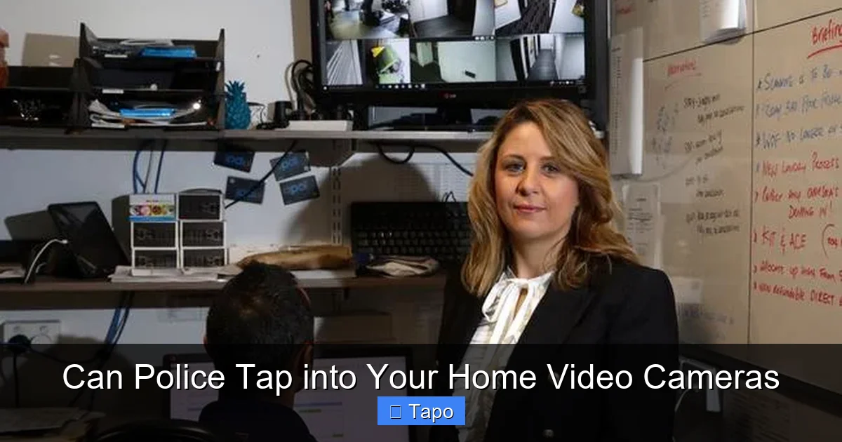 Can Police Tap into Your Home Video Cameras