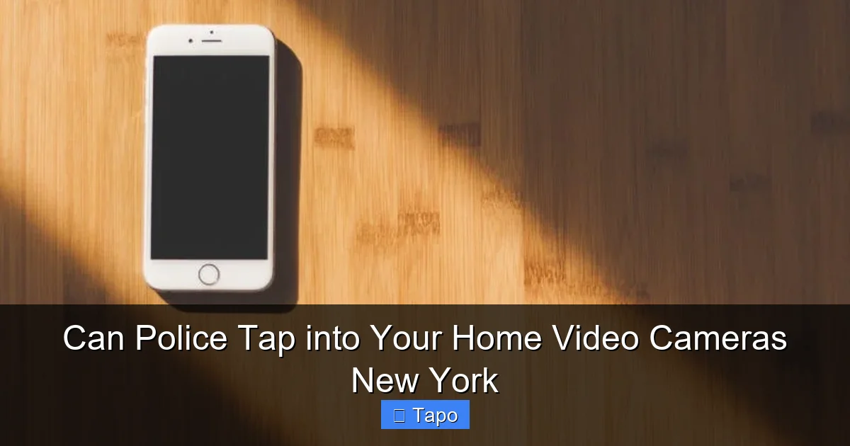 Can Police Tap into Your Home Video Cameras New York
