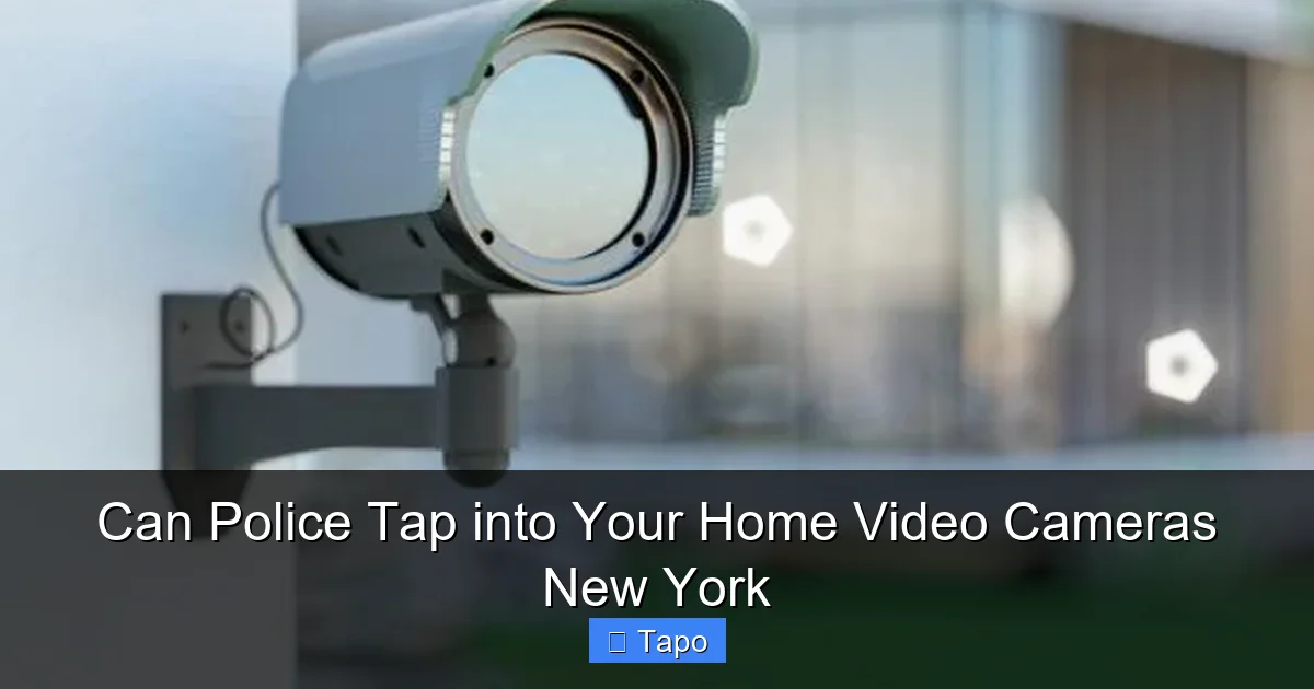 Can Police Tap into Your Home Video Cameras New York