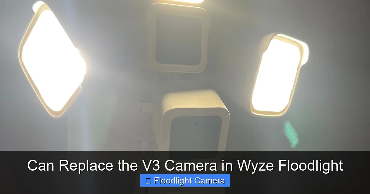 Can Replace the V3 Camera in Wyze Floodlight