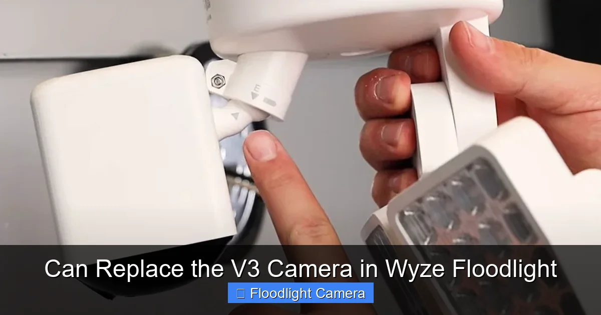 Can Replace the V3 Camera in Wyze Floodlight