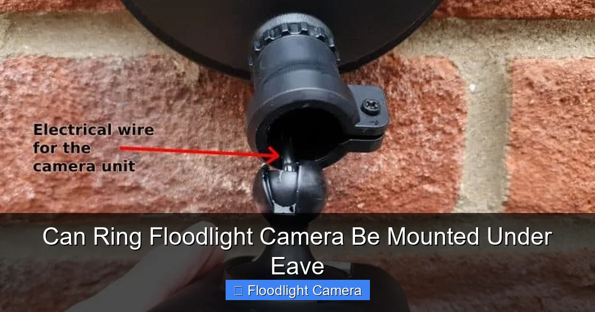 Can Ring Floodlight Camera Be Mounted Under Eave