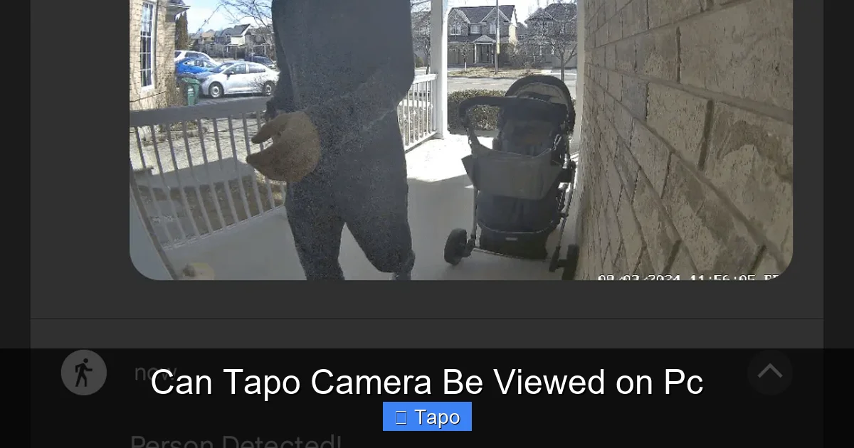 Can Tapo Camera Be Viewed on Pc