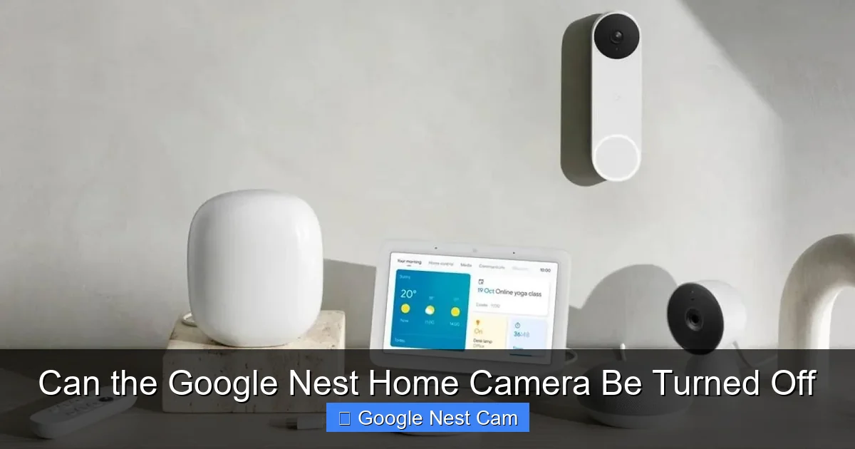 Can the Google Nest Home Camera Be Turned Off