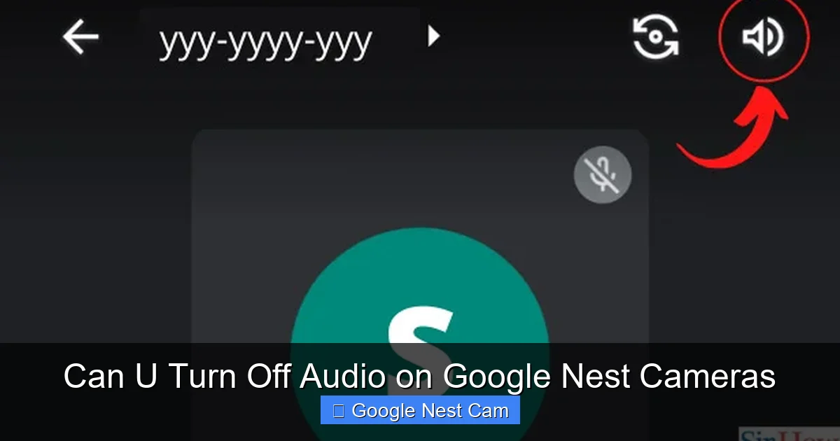 Can U Turn Off Audio on Google Nest Cameras