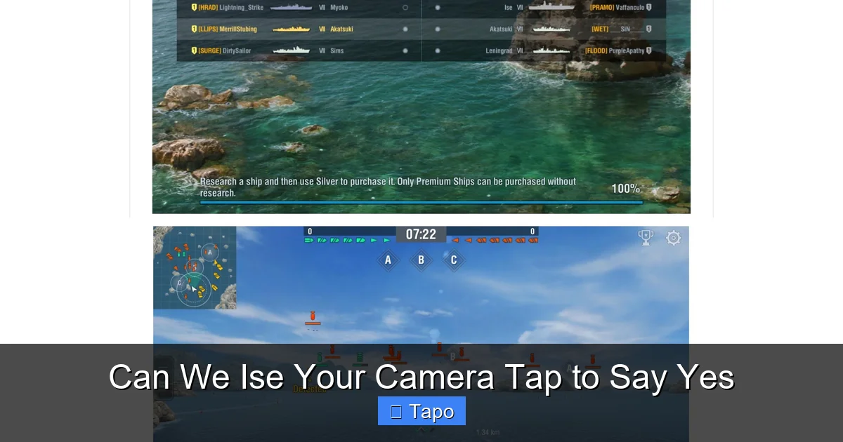 Can We Ise Your Camera Tap to Say Yes