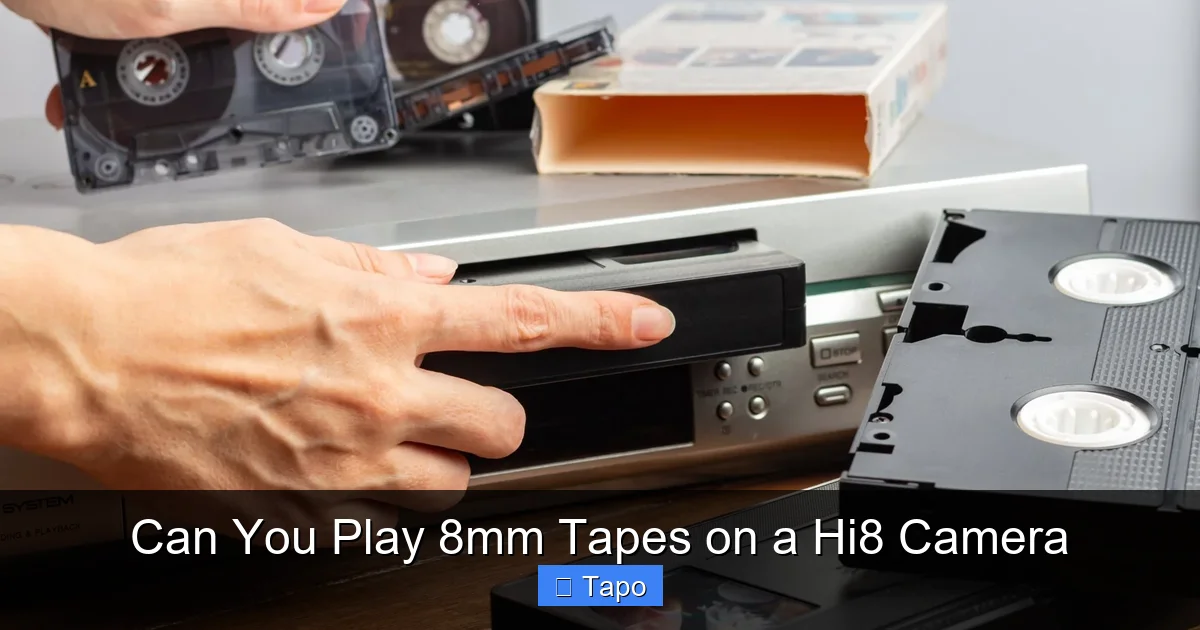 Can You Play 8mm Tapes on a Hi8 Camera