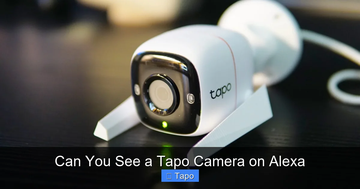Can You See a Tapo Camera on Alexa