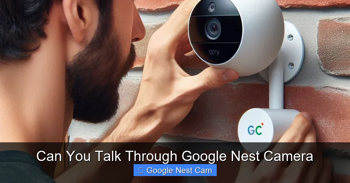 Can You Talk Through Google Nest Camera