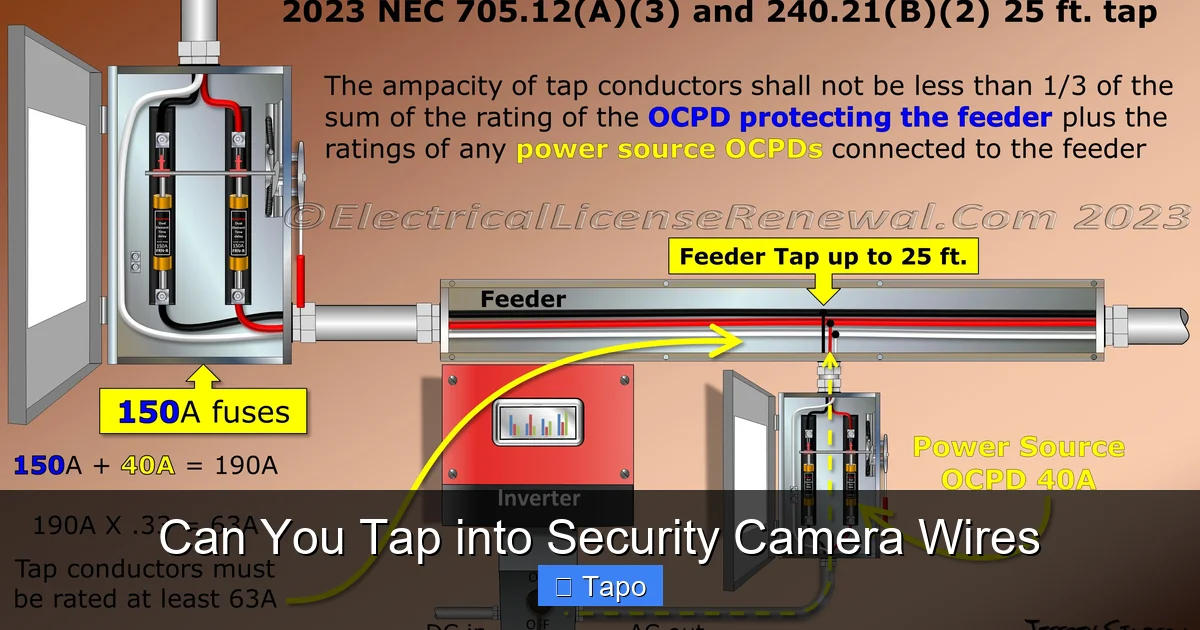 Can You Tap into Security Camera Wires