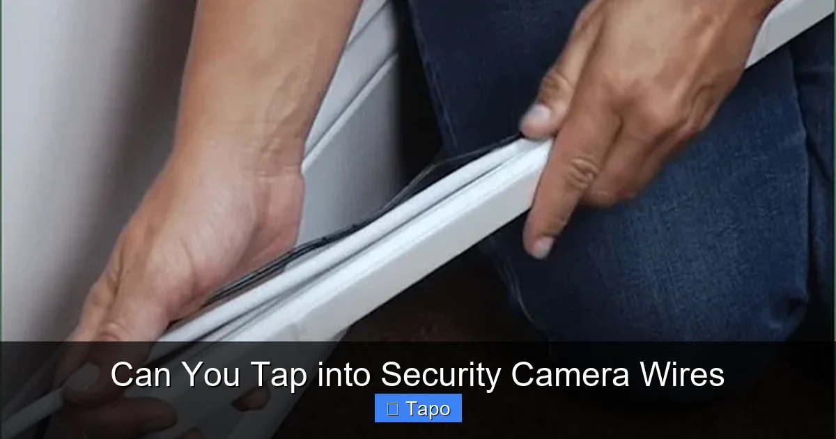 Can You Tap into Security Camera Wires