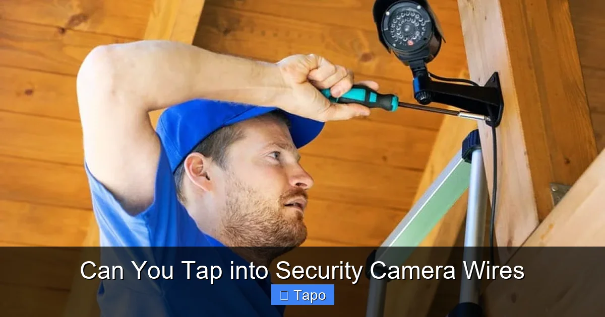 Can You Tap into Security Camera Wires