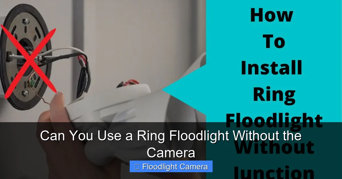 Can You Use a Ring Floodlight Without the Camera