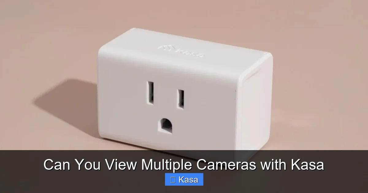 Can You View Multiple Cameras with Kasa