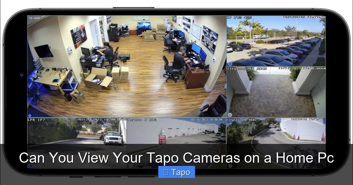 Can You View Your Tapo Cameras on a Home Pc