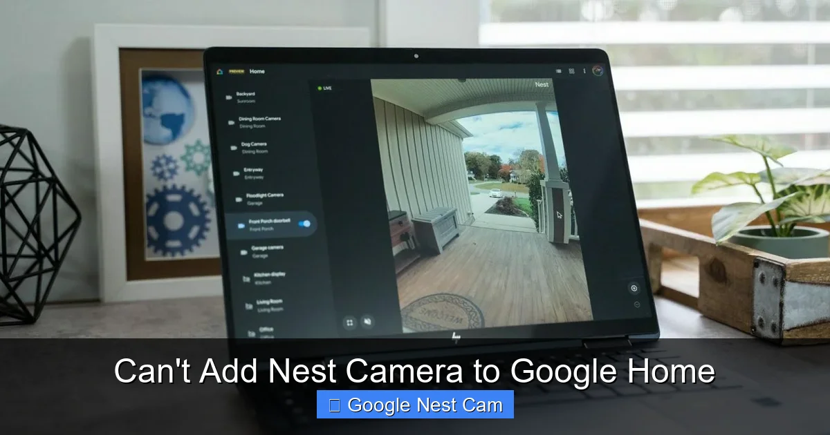 Can't Add Nest Camera to Google Home