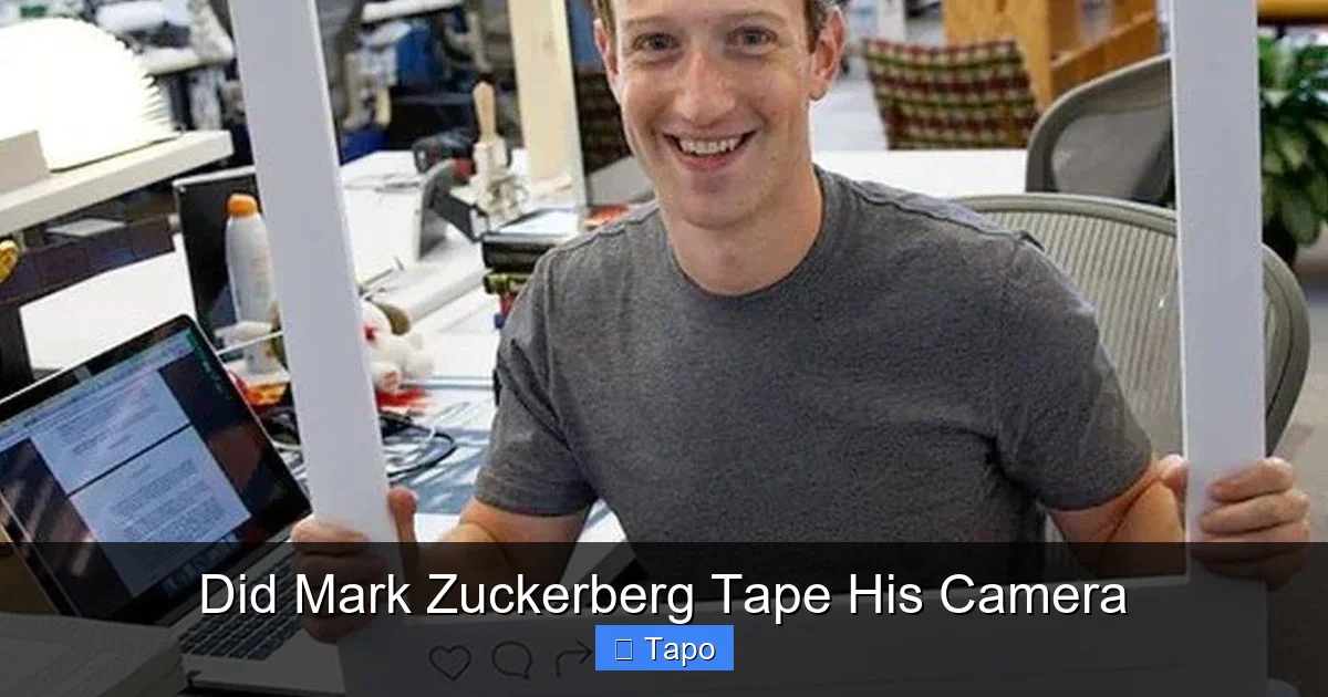 Did Mark Zuckerberg Tape His Camera