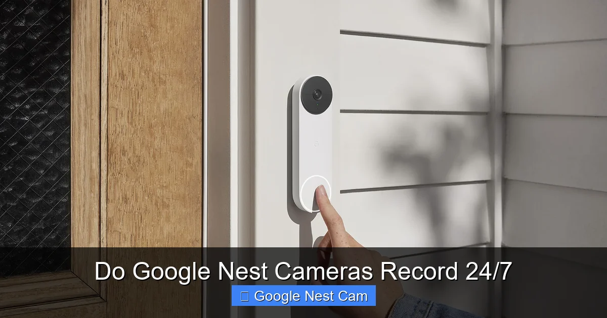 Do Google Nest Cameras Record 24/7