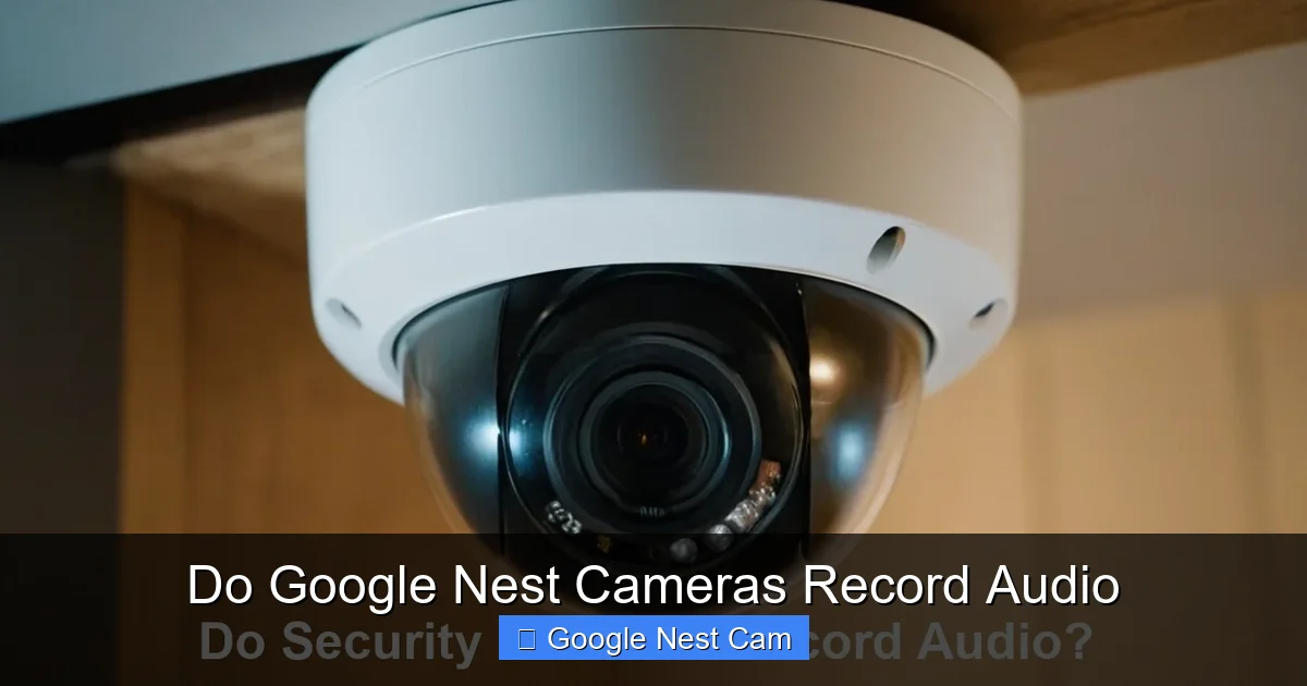 Do Google Nest Cameras Record Audio