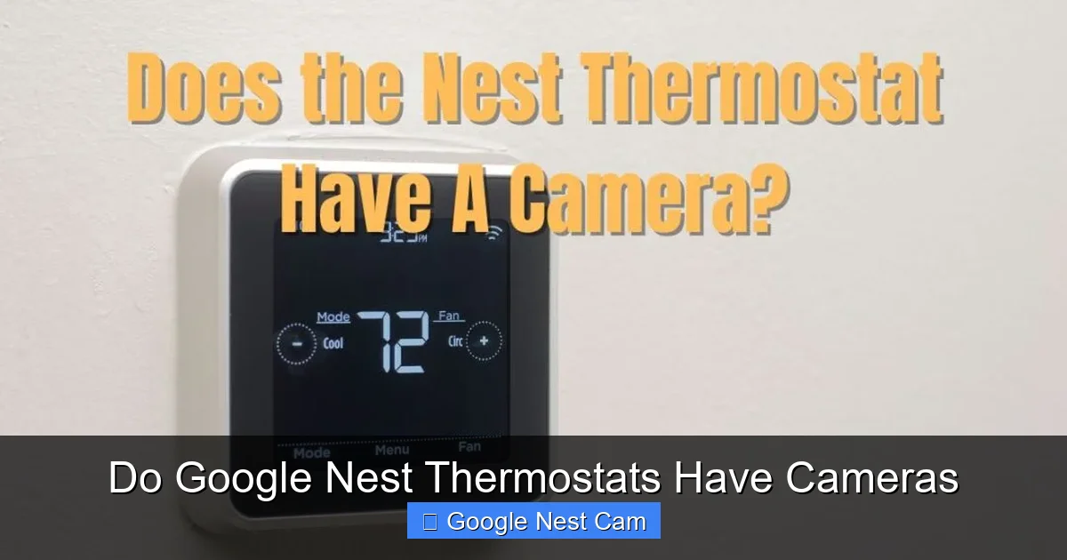 Do Google Nest Thermostats Have Cameras