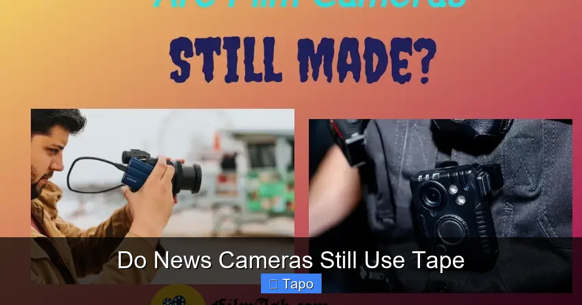 Do News Cameras Still Use Tape