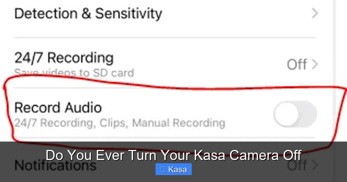 Do You Ever Turn Your Kasa Camera Off