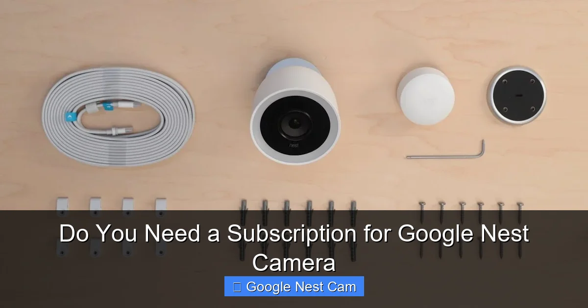 Do You Need a Subscription for Google Nest Camera
