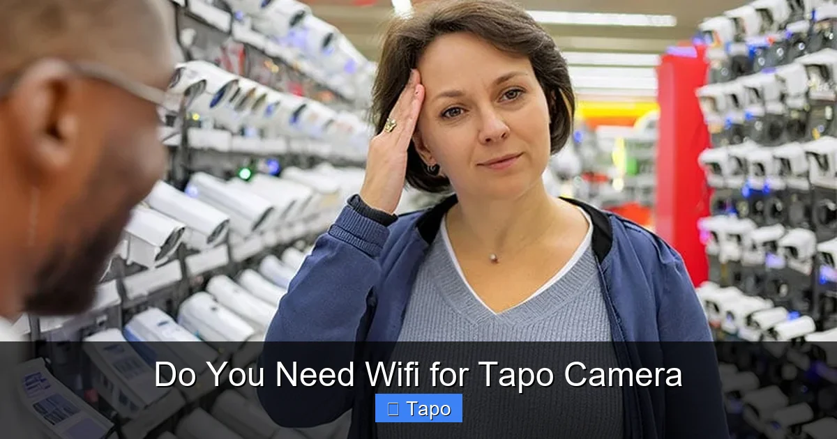 Do You Need Wifi for Tapo Camera