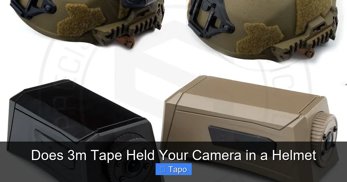 Does 3m Tape Held Your Camera in a Helmet