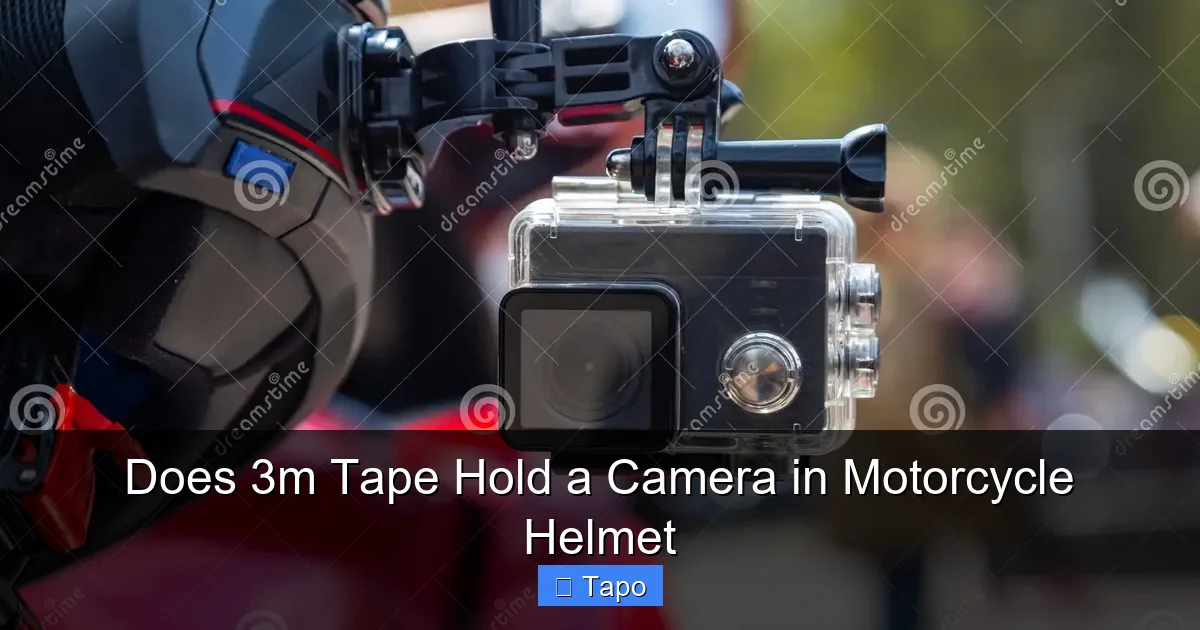Does 3m Tape Hold a Camera in Motorcycle Helmet