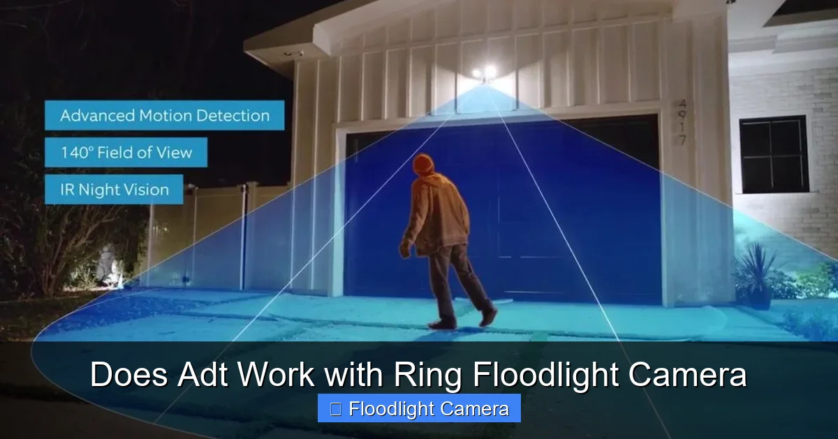 Does Adt Work with Ring Floodlight Camera