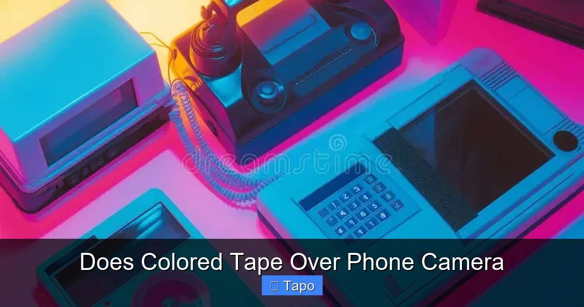 Does Colored Tape Over Phone Camera