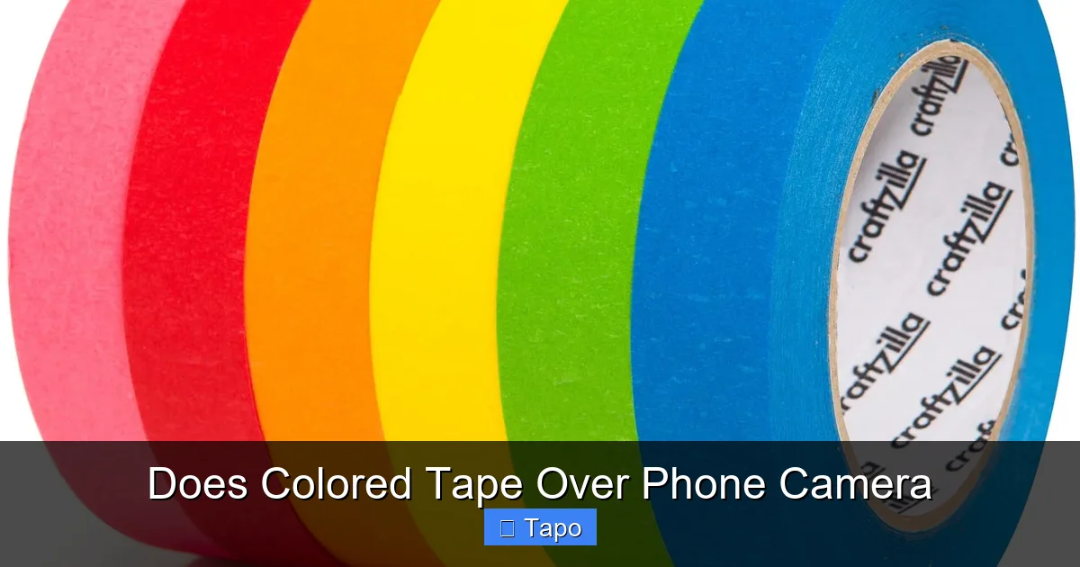 Does Colored Tape Over Phone Camera