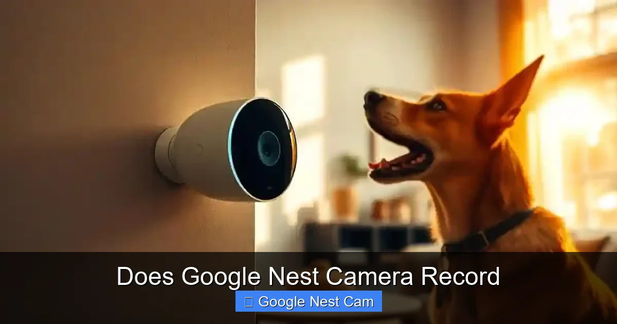 Does Google Nest Camera Record