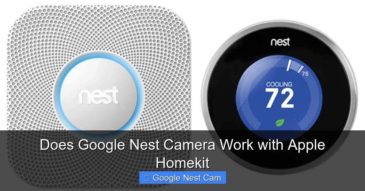 Does Google Nest Camera Work with Apple Homekit