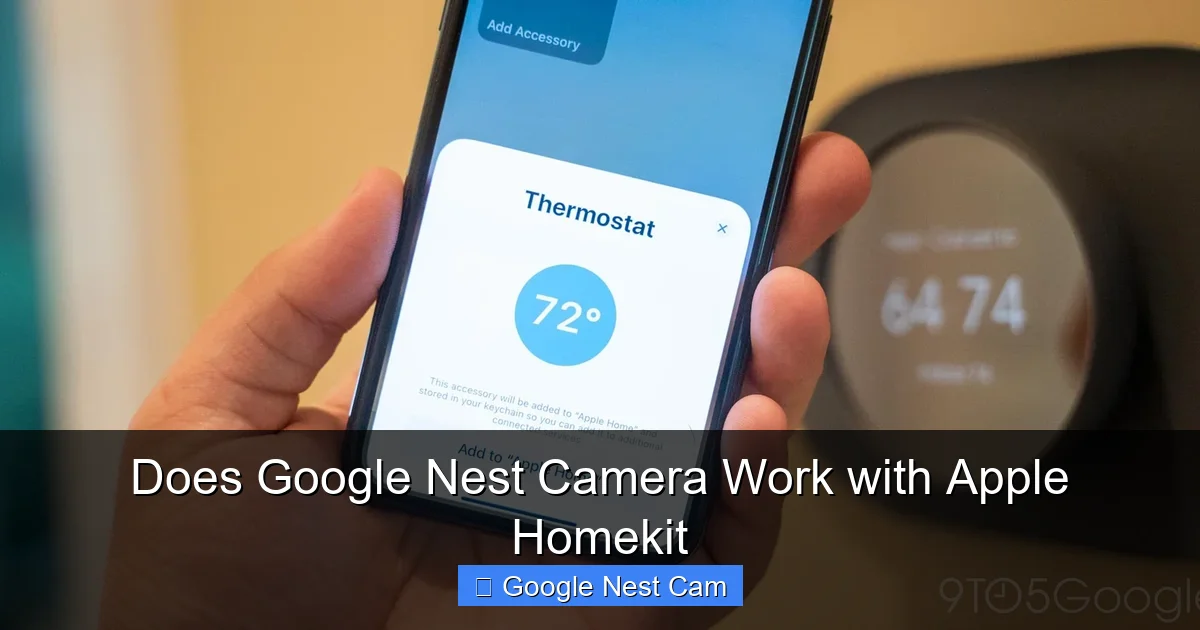 Does Google Nest Camera Work with Apple Homekit
