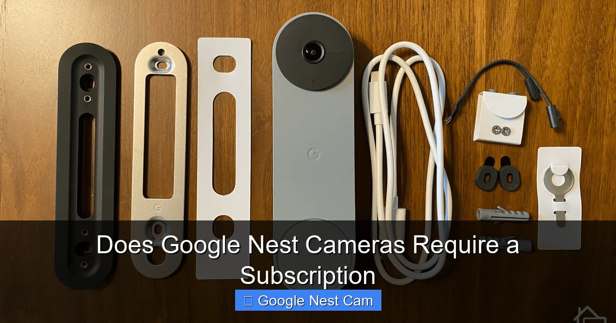 Does Google Nest Cameras Require a Subscription