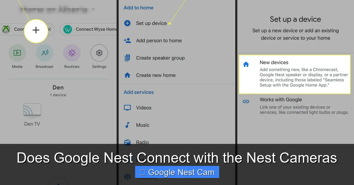 Does Google Nest Connect with the Nest Cameras