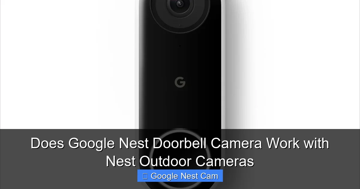 Does Google Nest Doorbell Camera Work with Nest Outdoor Cameras