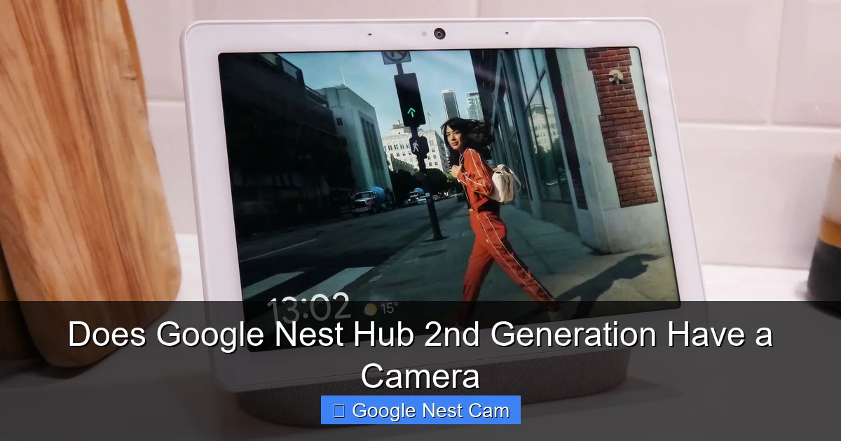 Does Google Nest Hub 2nd Generation Have a Camera
