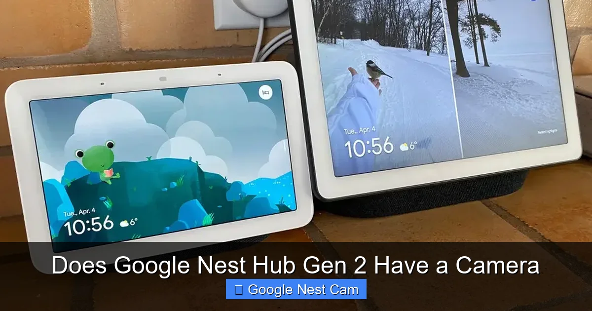 Does Google Nest Hub Gen 2 Have a Camera