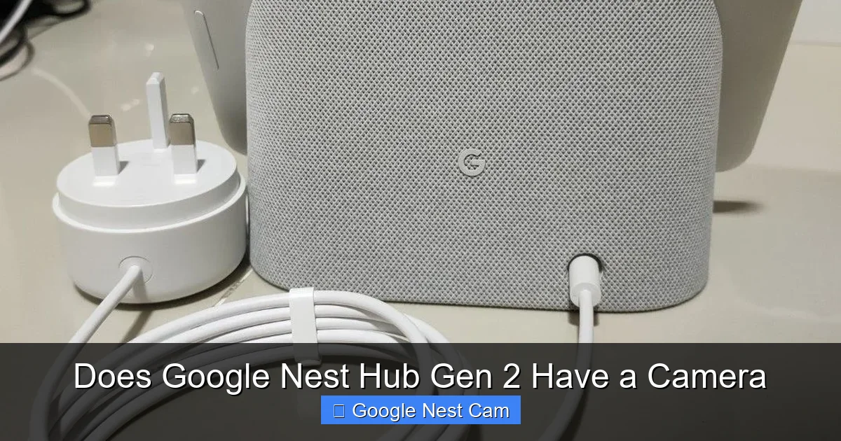 Does Google Nest Hub Gen 2 Have a Camera