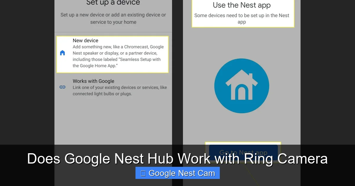 Does Google Nest Hub Work with Ring Camera