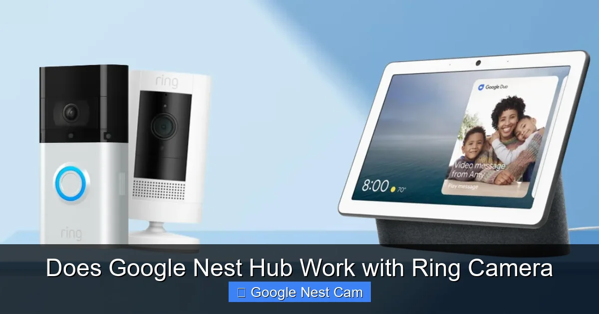 Does Google Nest Hub Work with Ring Camera